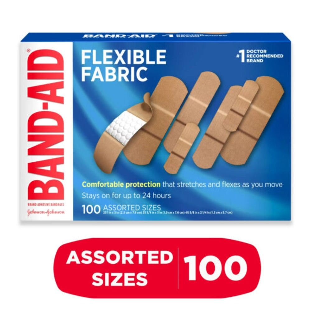Curitas Band Aid 100 Und Flexible Fabric 100 Assorted Size