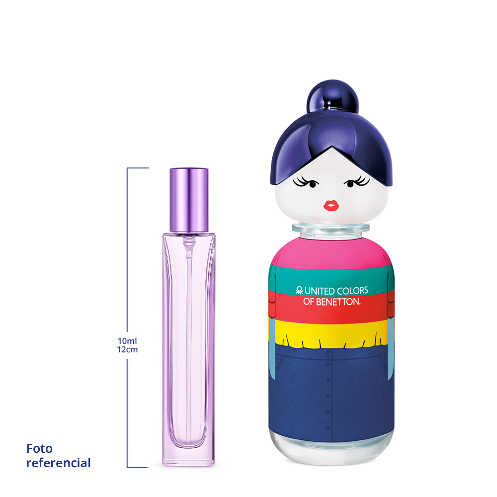 Benetton United Color Sisterland Blue Nerol Decant Travel Size 5ml y 10ml de 95 a 150 Sprays Aprox Eau de Toilette For Woman