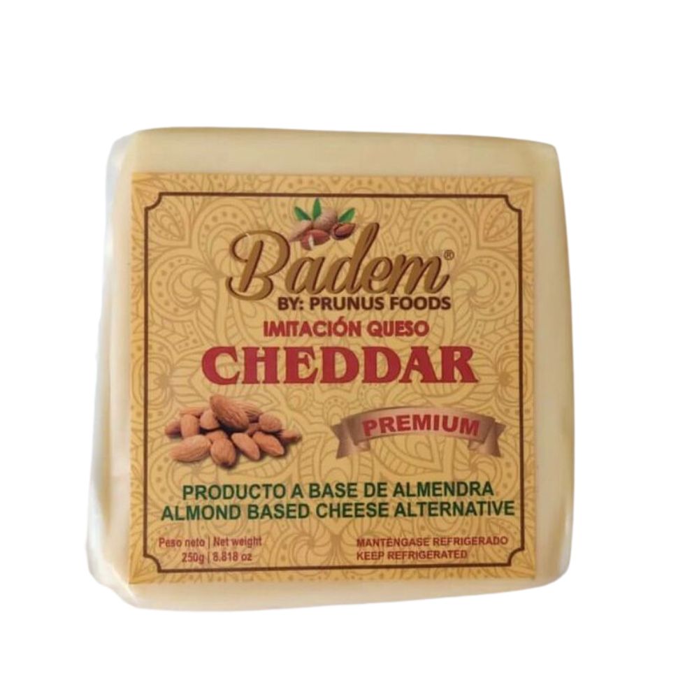 Badem Queso Cheddar Rebanado a Base de Almendras 250gr