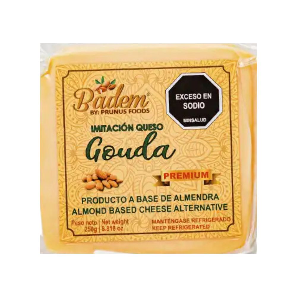 Badem Queso Gouda Rebanado a Base de Almendras 250gr