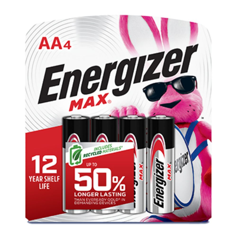 ¡Nueva Presentación! Baterias Energizer Max AA 4 Und