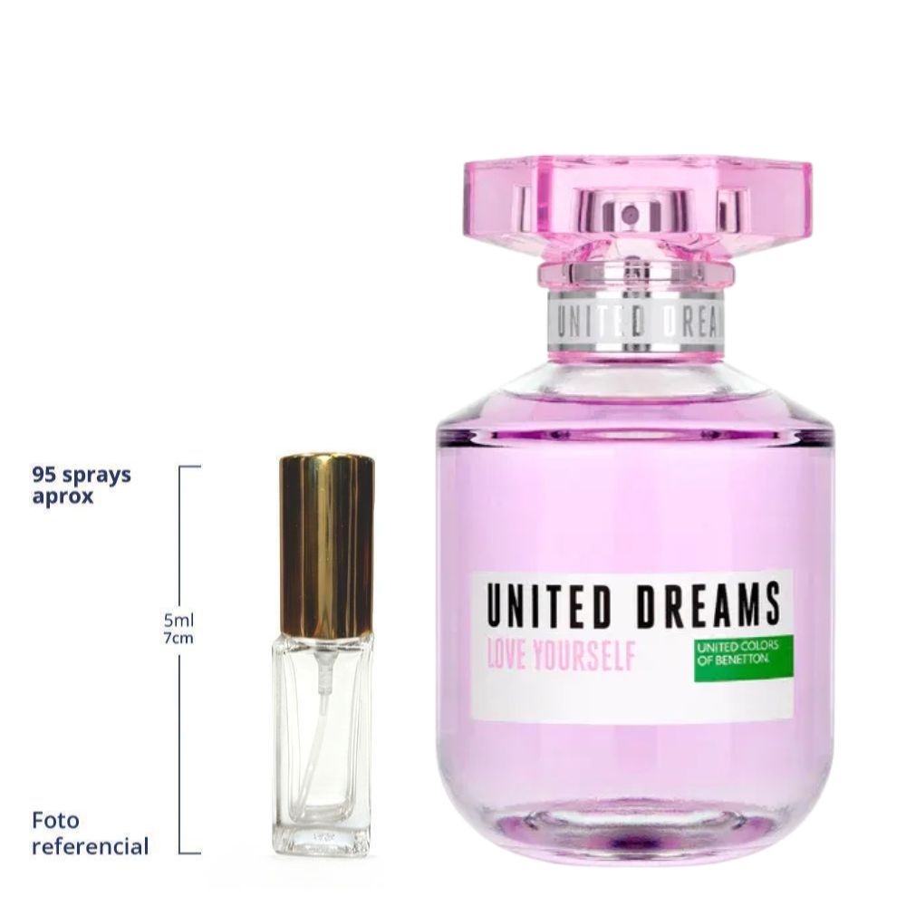 Benetton Dreams Love Yourself Decant Travel Size Eau De Toilette For Women