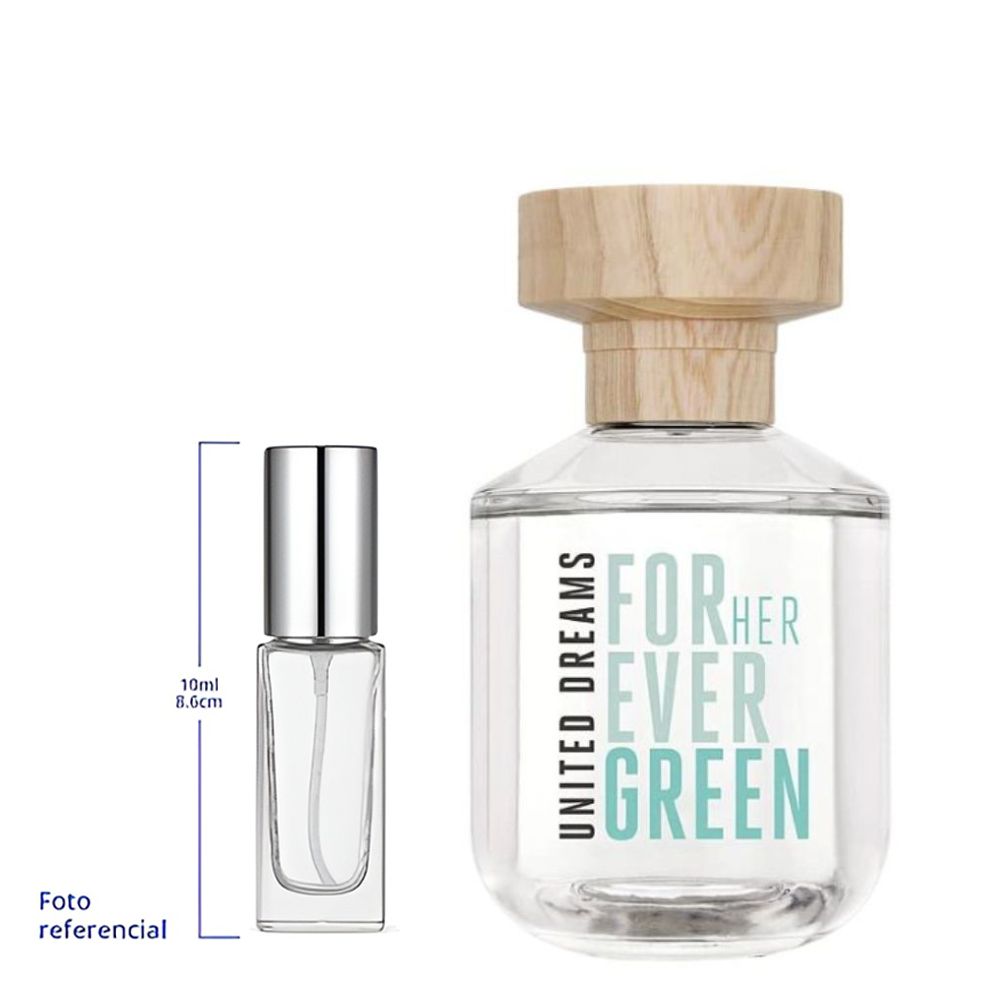 Benetton United Dreams For Ever Green Decant Travel Size Eau De Toilette For Woman