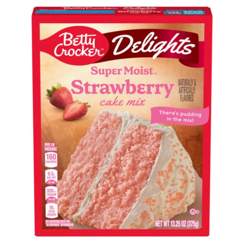 Betty Crocker Super Moist Strawberry Cake Mix 375gr