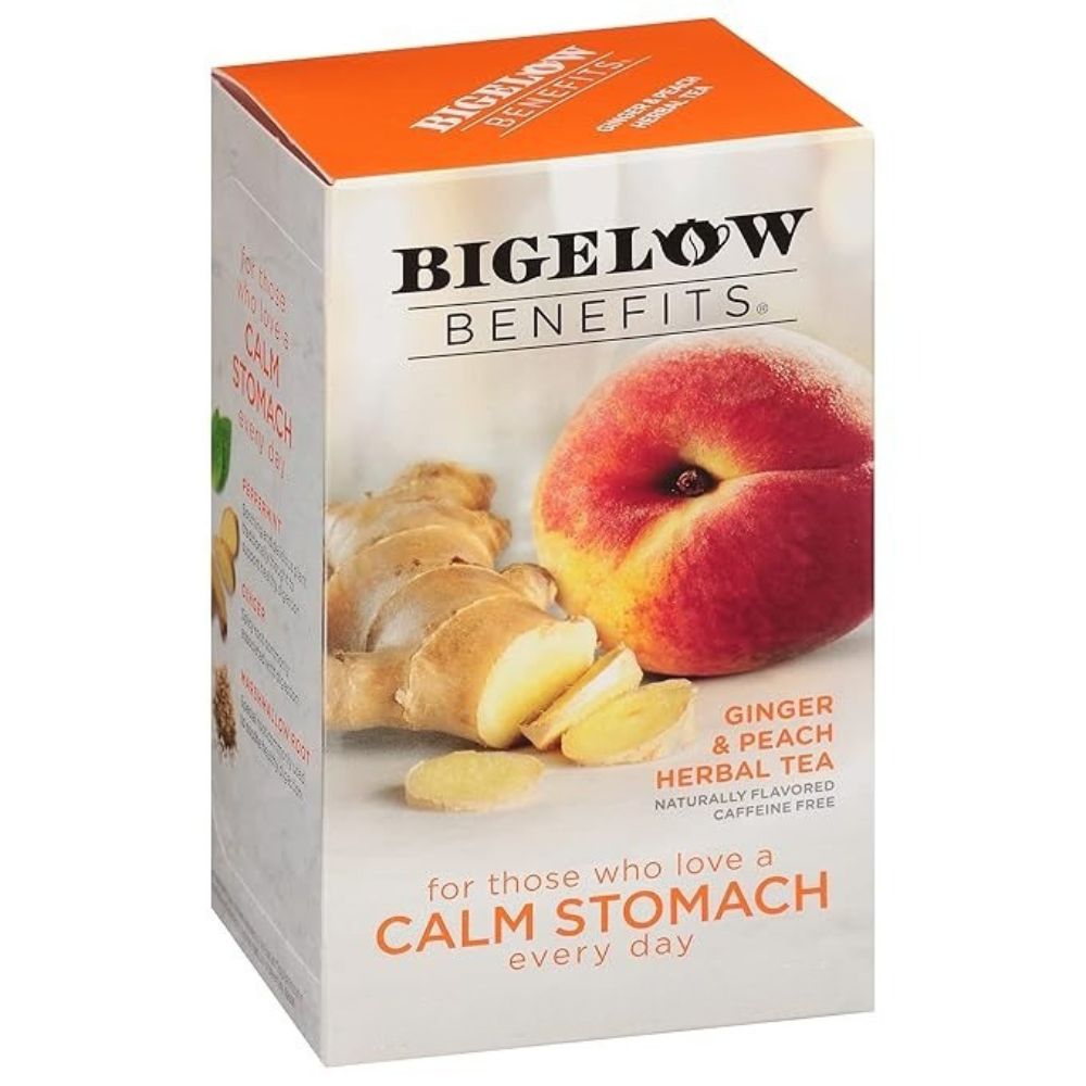 Bigelow Té Benefits Calm Stomach Ginger & Peach 18 Und 38 Gr