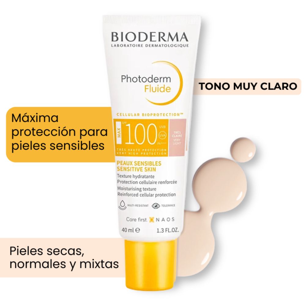 Bioderma Photoderm Fluide Cellular Bioprotection Spf 100 Very Light 40ml