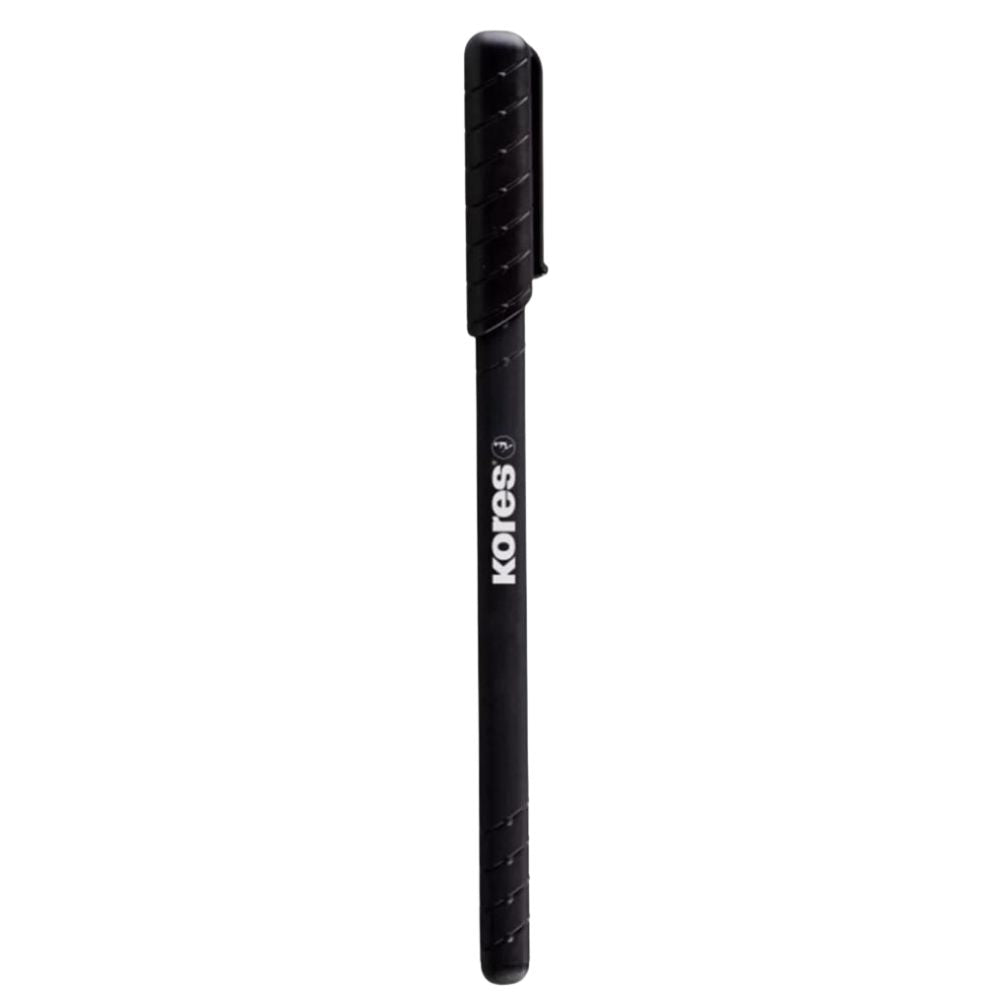 Kores Caja De Boligrafos Opaco Kpen Negro 12 Und
