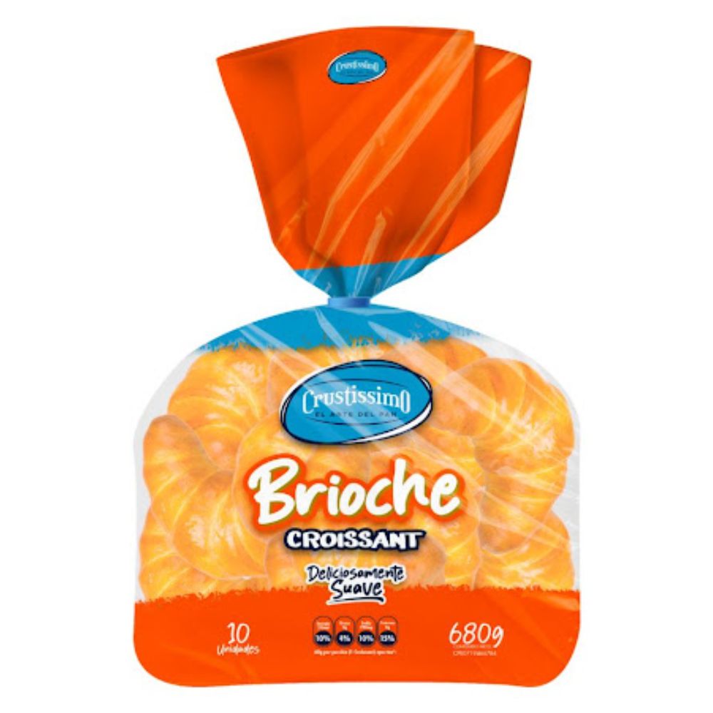 Crustissimo Croissant Brioche Grande 10 Unidades 680gr