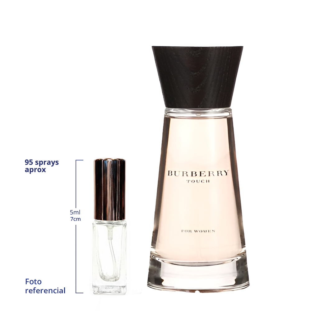 Burberry Touch Decant Travel Size 5ml y 10ml de 75 a 150 Sprays Aprox Eau De Parfum For Woman