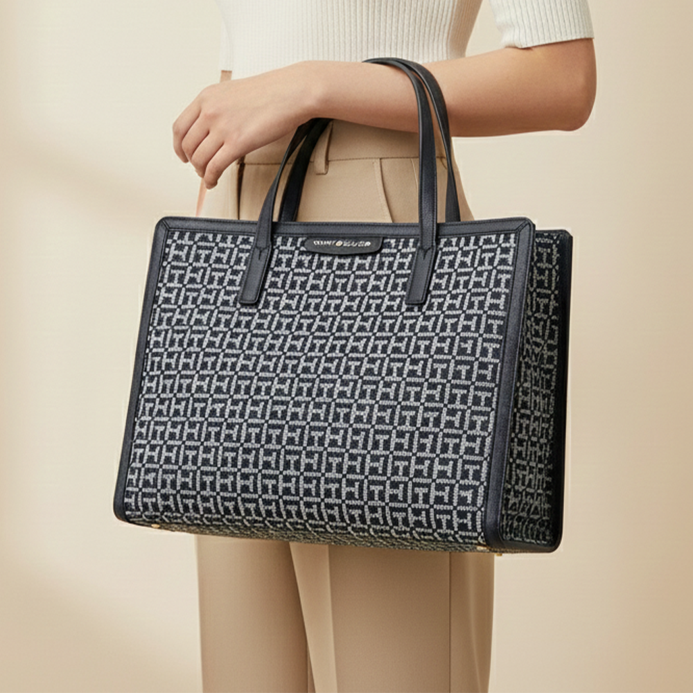 Tommy Hilfiger Cartera Tote Monogram Navy