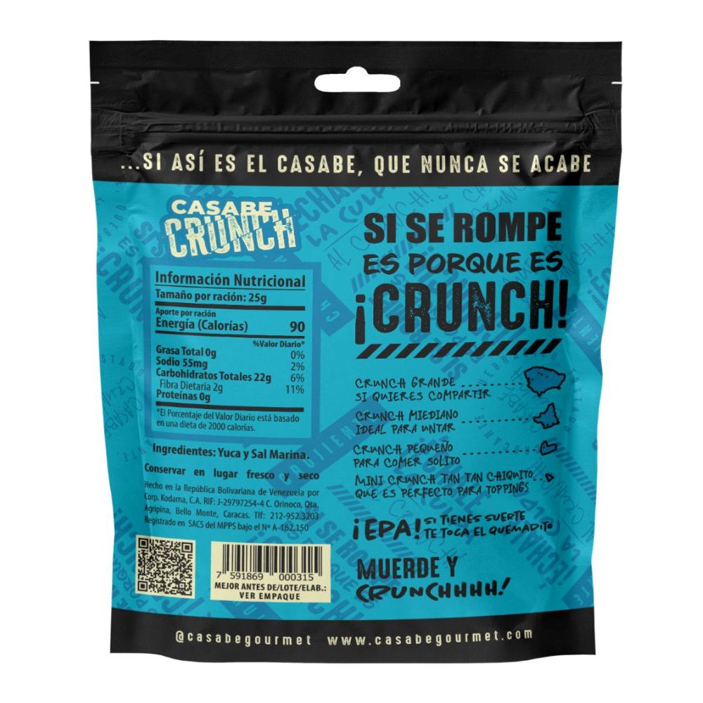 Casabe Gourmet Casabe Crunch Sal Marina 240gr