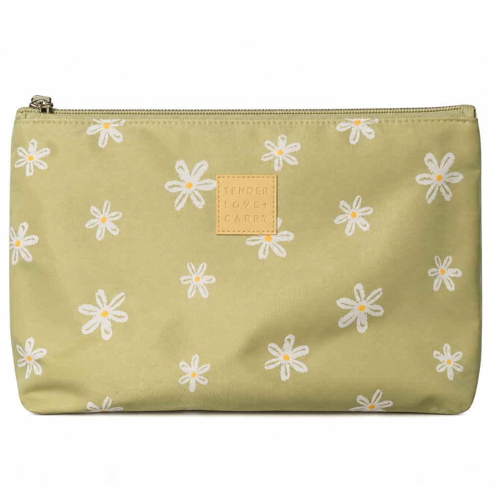 Tender Love + Carry Cosmetiquera Green Floral Medium