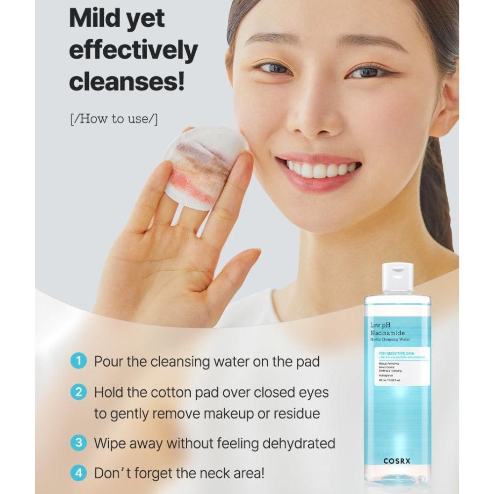 COSRX Low PH Niacinamide Micellar Cleansing Water 400ml