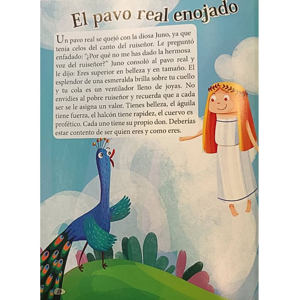 Libro De Lectura Cuentos Que Debes Saber 12 Historias de Jean De La Fontaine 24 pag