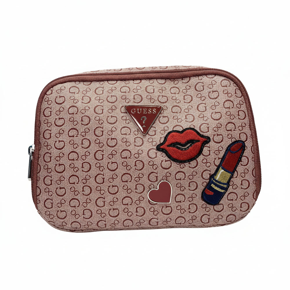 Guess Cosmetiquera Sunset BLVD Travel Red