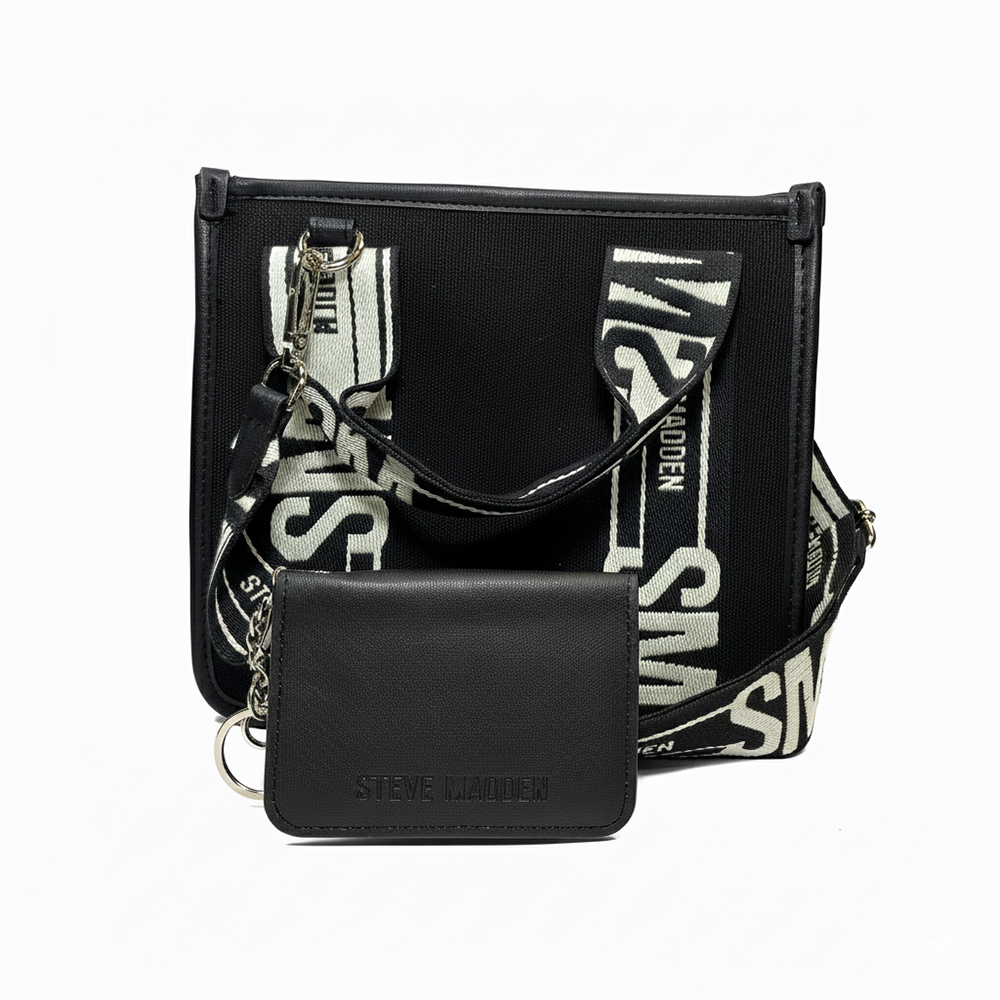 Steve Madden Cartera Bwebber Canvas Black