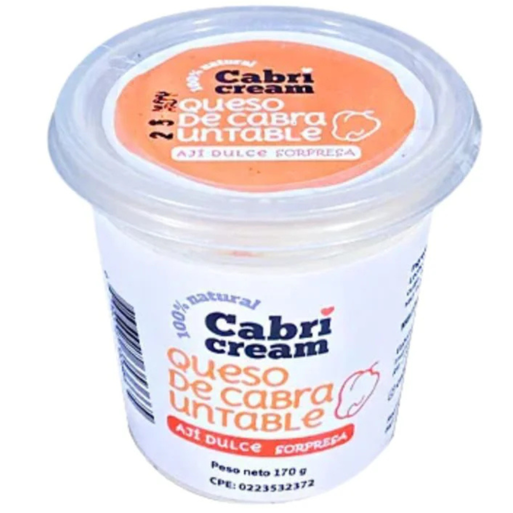 CabriCream Queso de Cabra Untable Aji Dulce Sorpresa 170gr