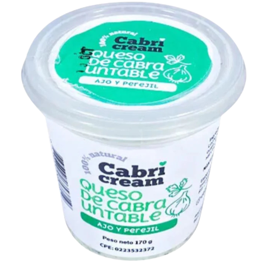 CabriCream Queso de Cabra Untable Ajo y Perejil 170gr