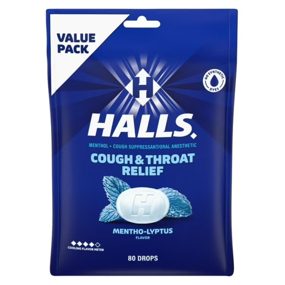 Halls Caramelos Mentho-Lyptus 80 Drops