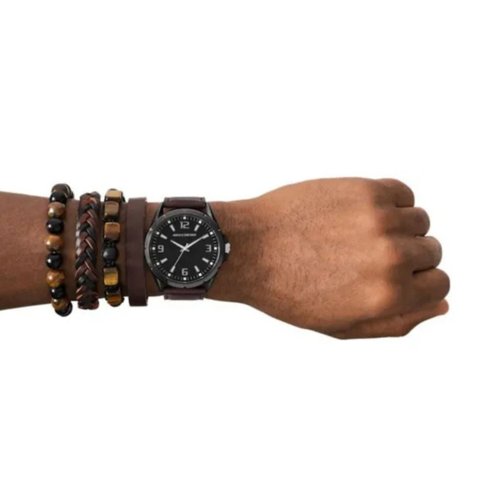 Skechers Set De Reloj y Pulseras Para Caballeros