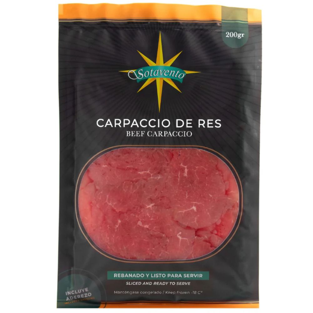 Carpaccio de Res Sotavento 200gr