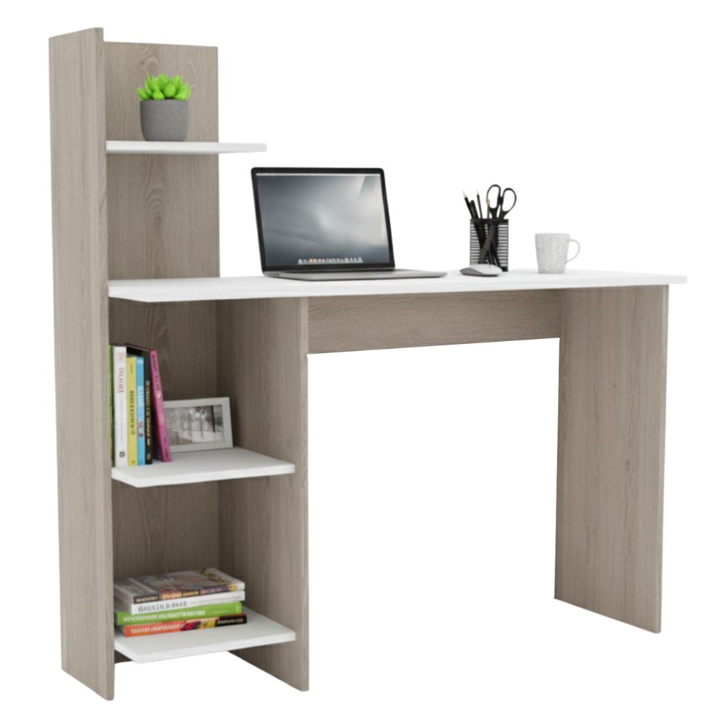 Casalista Escritorio Con Repisa Blanco-Bardolino / Blanco