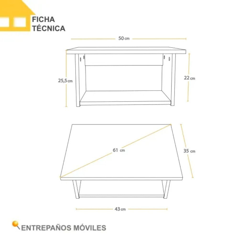 Casalista Repisa Auxiliar Para Microondas Bardolino/Blanco