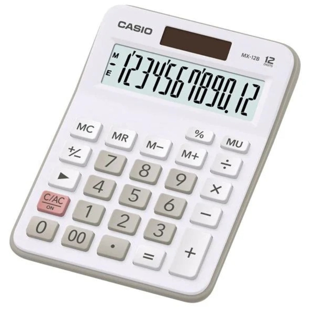 Casio Calculadora De Escritorio 12 Digitos MX-12B-WE