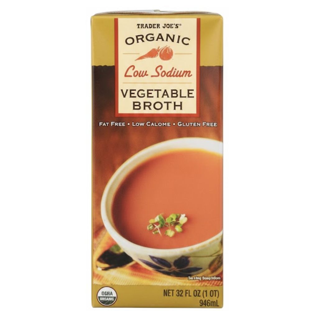 Trader Joe´s Organic Caldo de Vegetales Low Sodium Vegetable Broth 946 ml