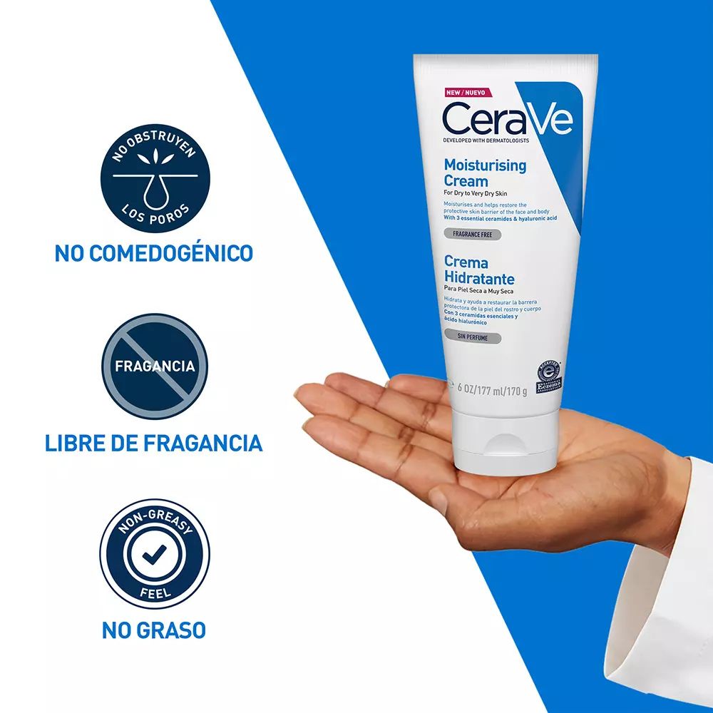 Cerave Crema Hidratante para Piel Seca a Muy Seca 170g