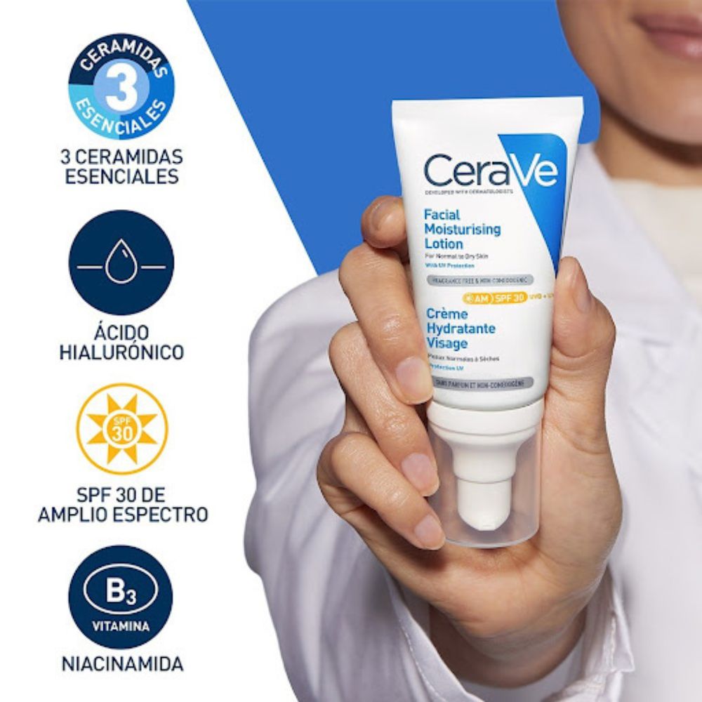 Cerave Locion Hidratante de Rostro SPF30 52ml