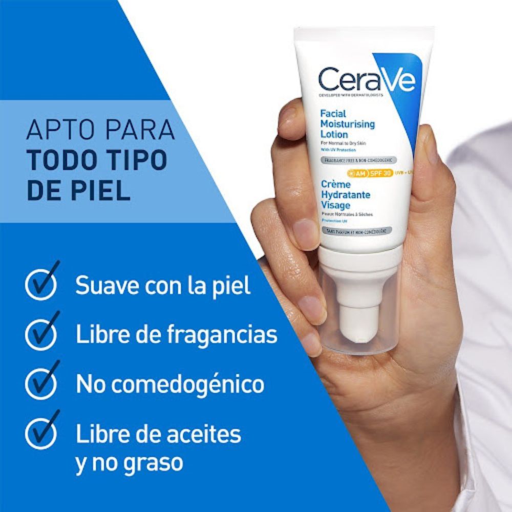Cerave Locion Hidratante de Rostro SPF30 52ml