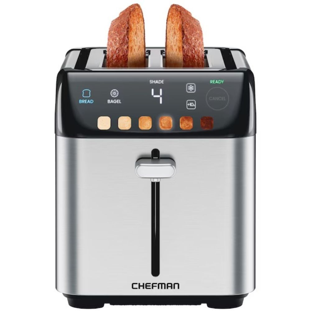 Chefman Tostadora Digital De Acero Inoxidable 2 Rebanadas