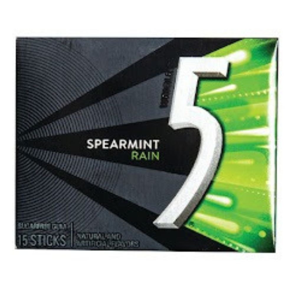 Chicle Five Spearmint Rain 10 Und
