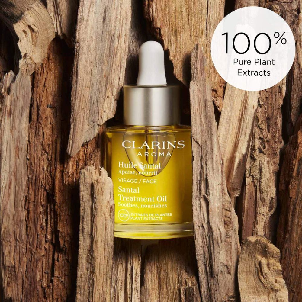 Clarins Aroma Santal Treatment Oil Soothes Nourishes Dry Skin 30ml