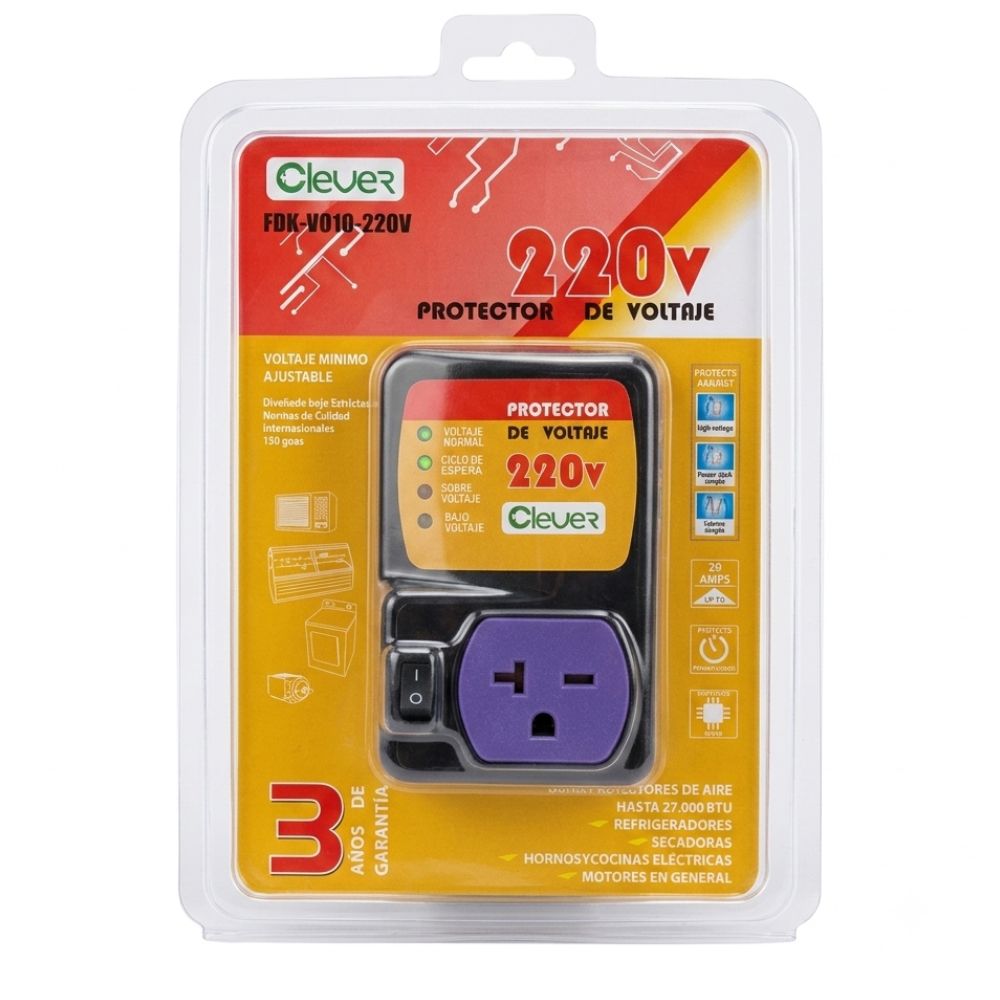 Clever Protector De Voltaje Para Aires Acondicionados Y Refrigeracion 220v
