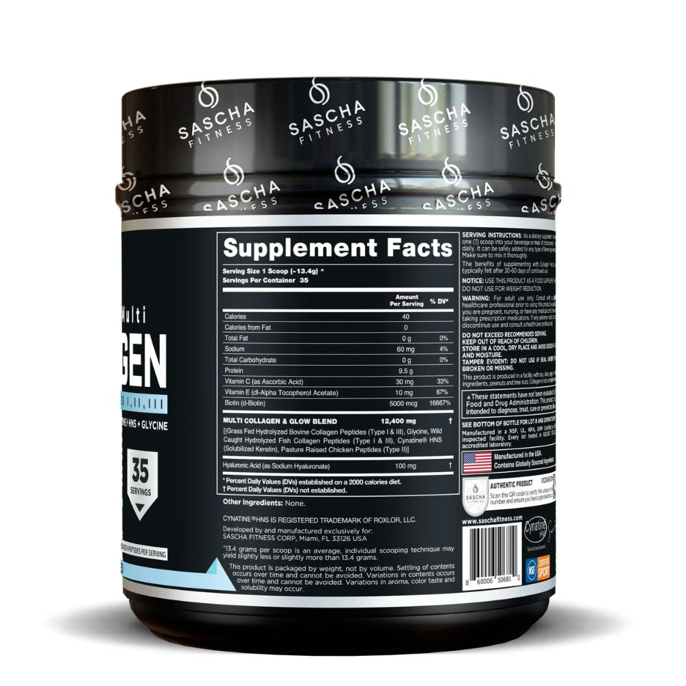 Colageno Sascha Fitness Unflavored 416.5g