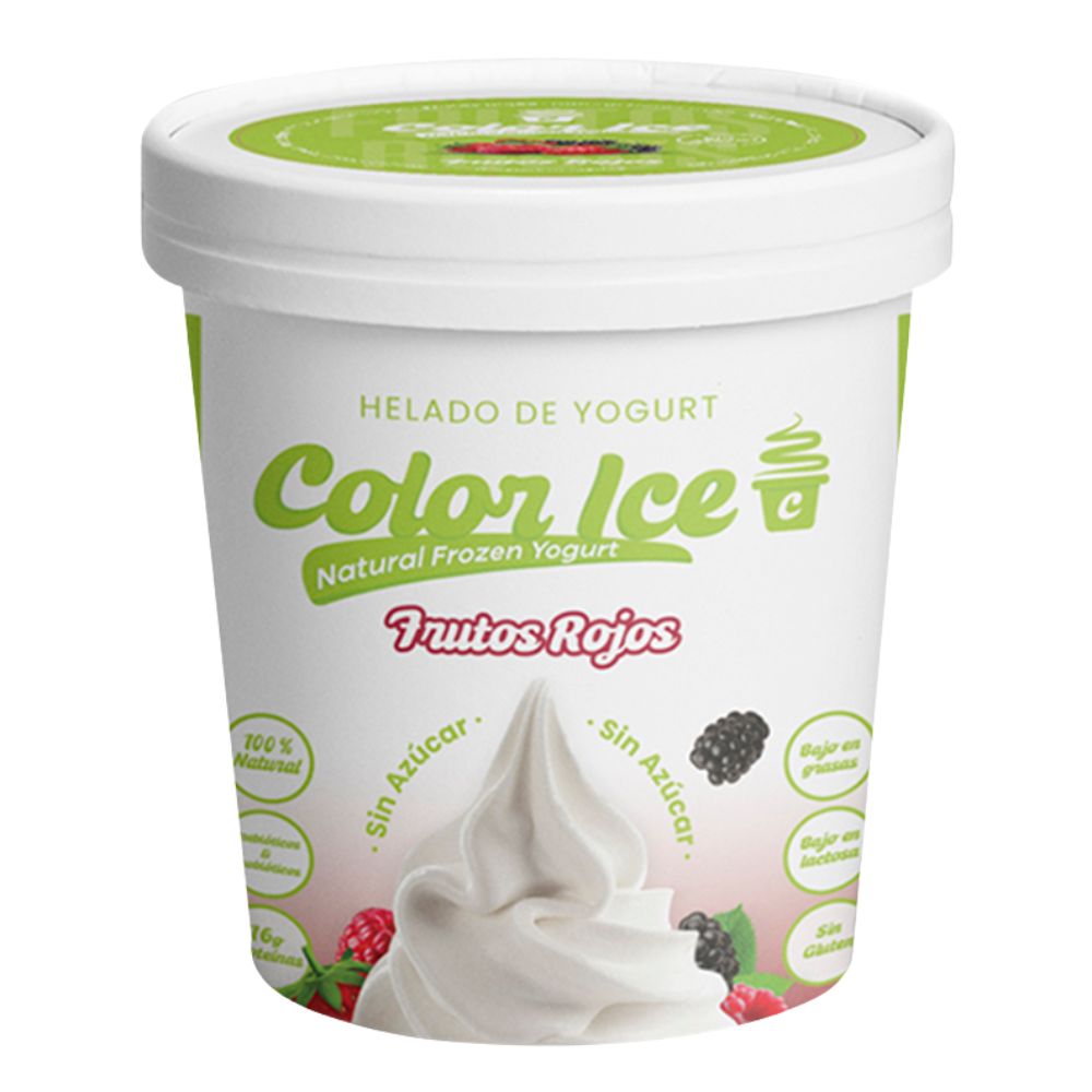 Color Ice Helado de Yogurt Frutos Rojos 473ml