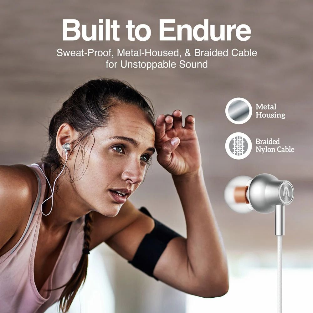 Argom Tech Audifonos Con Cable C Ultimate Sound Core Blancos