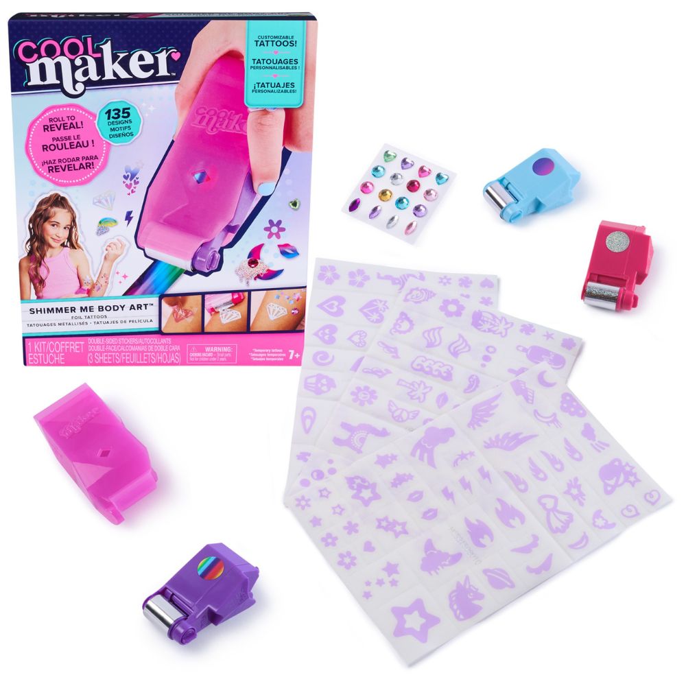 Cool Maker Shimmer Me Foil Tattoos 7+