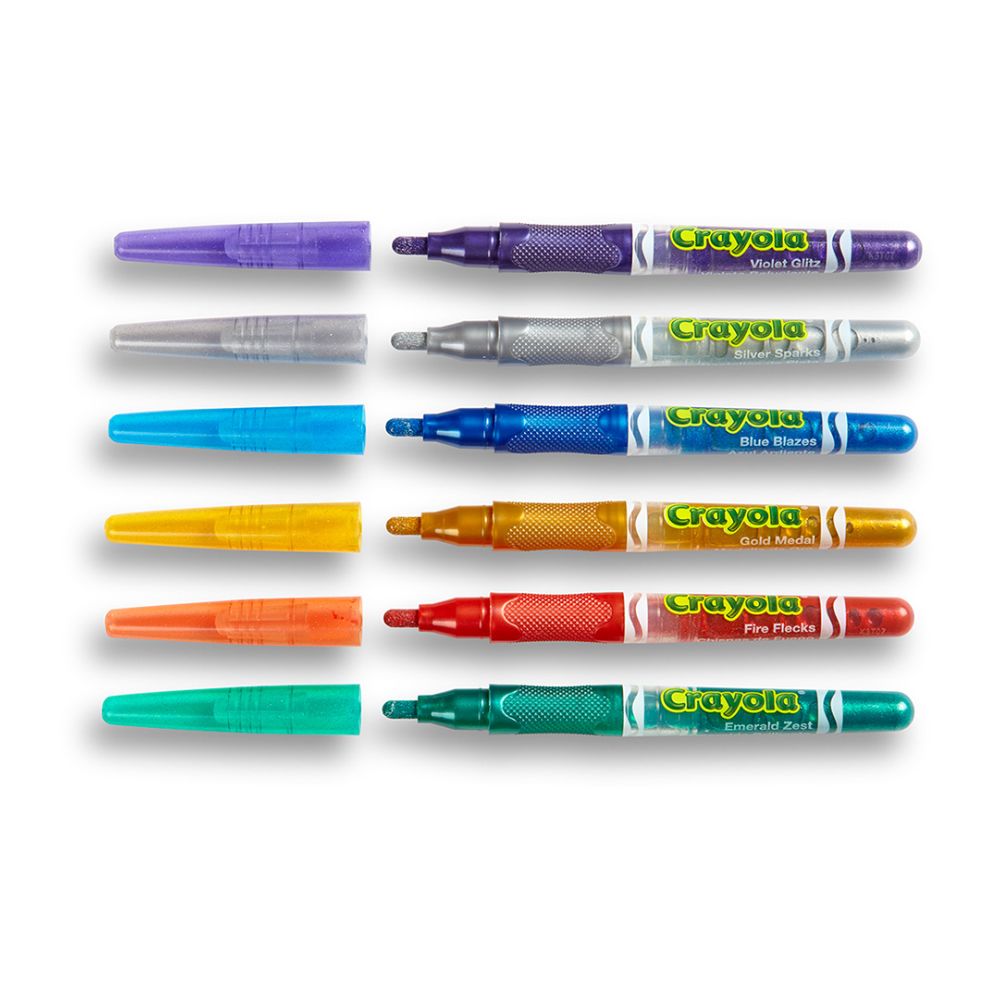 Crayola Marcadores Escarchados 6 Und