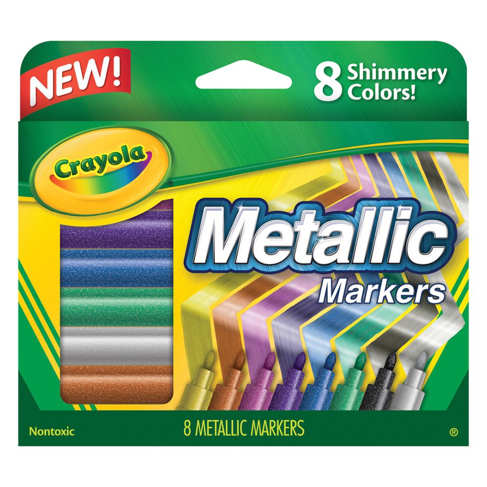 Crayola Marcadores Metalicos 8 Und