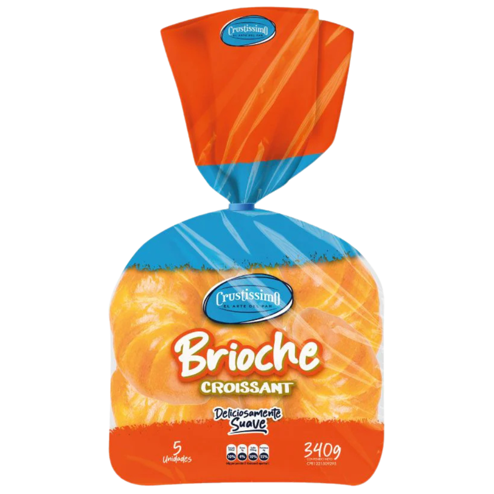 Crustissimo Croissant Brioche 5 Unidades 340gr