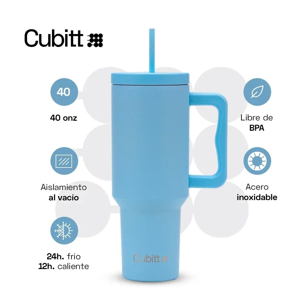 Cubitt Termo Tumbler Light Blue 40oz