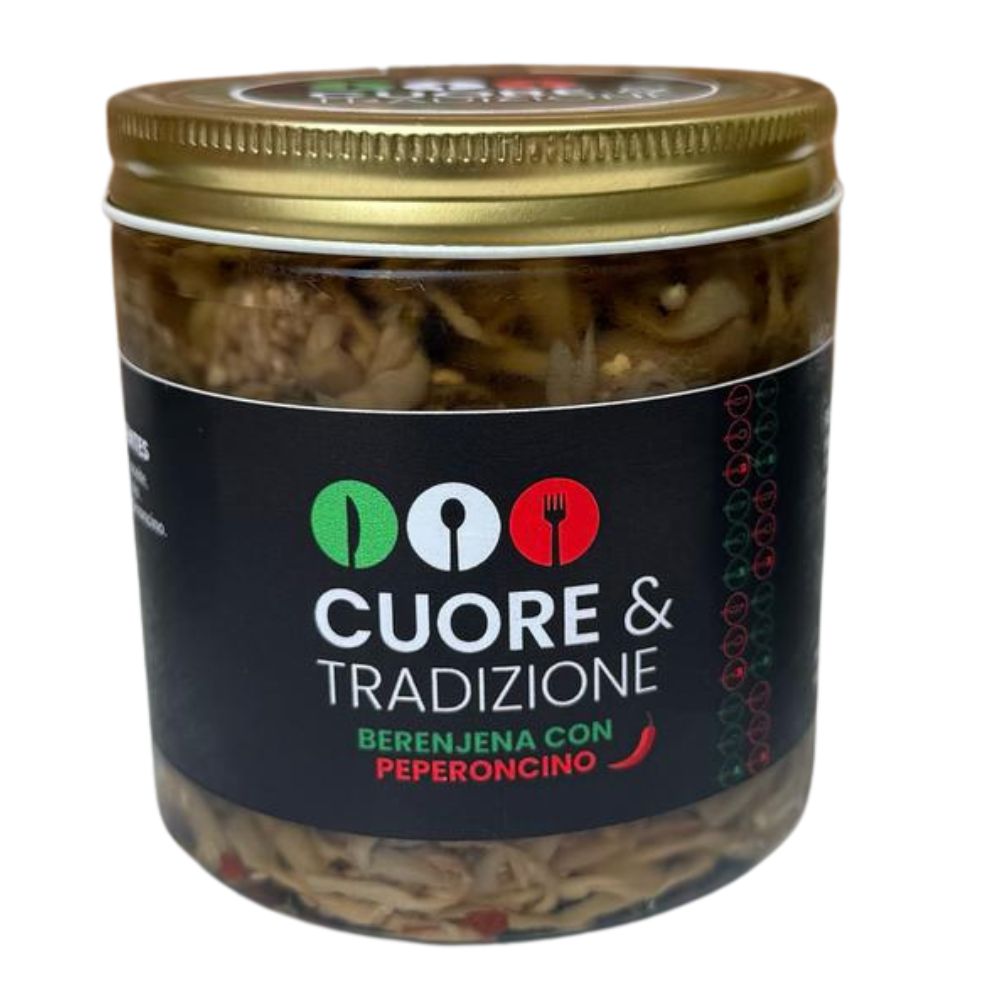 Cuore & Tradizione Berenjenas con Peperoncino 500gr