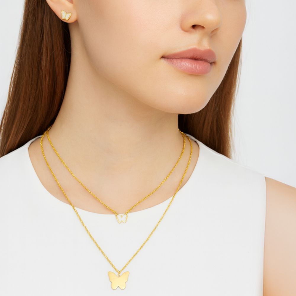 DKNY Set Zarcillos y Collar para Damas