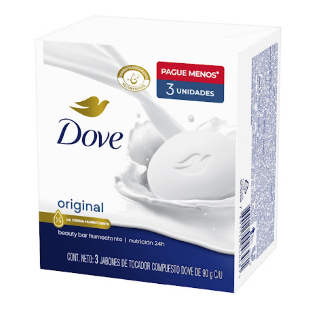 Dove Jabon Original 3 Und x 90 gr