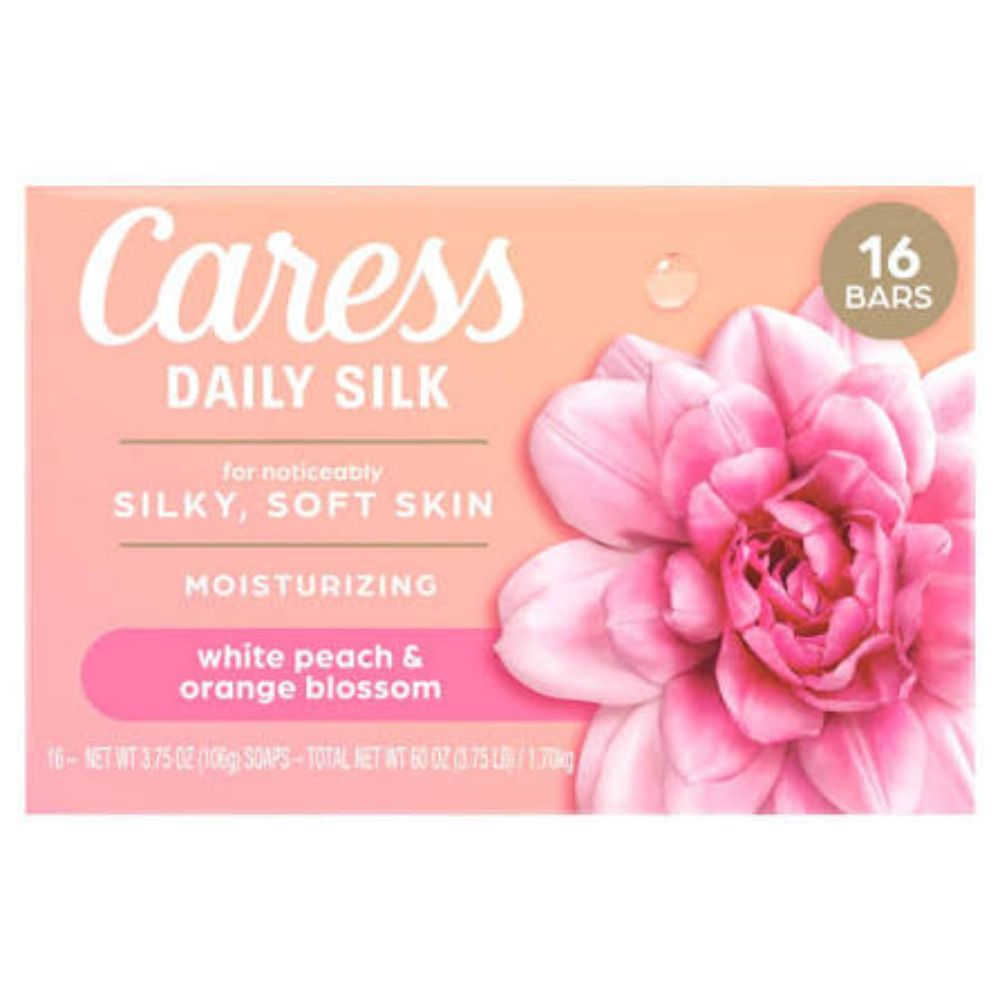 Caress Jabones 16 Barras Daily Silk White Peach & Orange Blossom 1.70kg