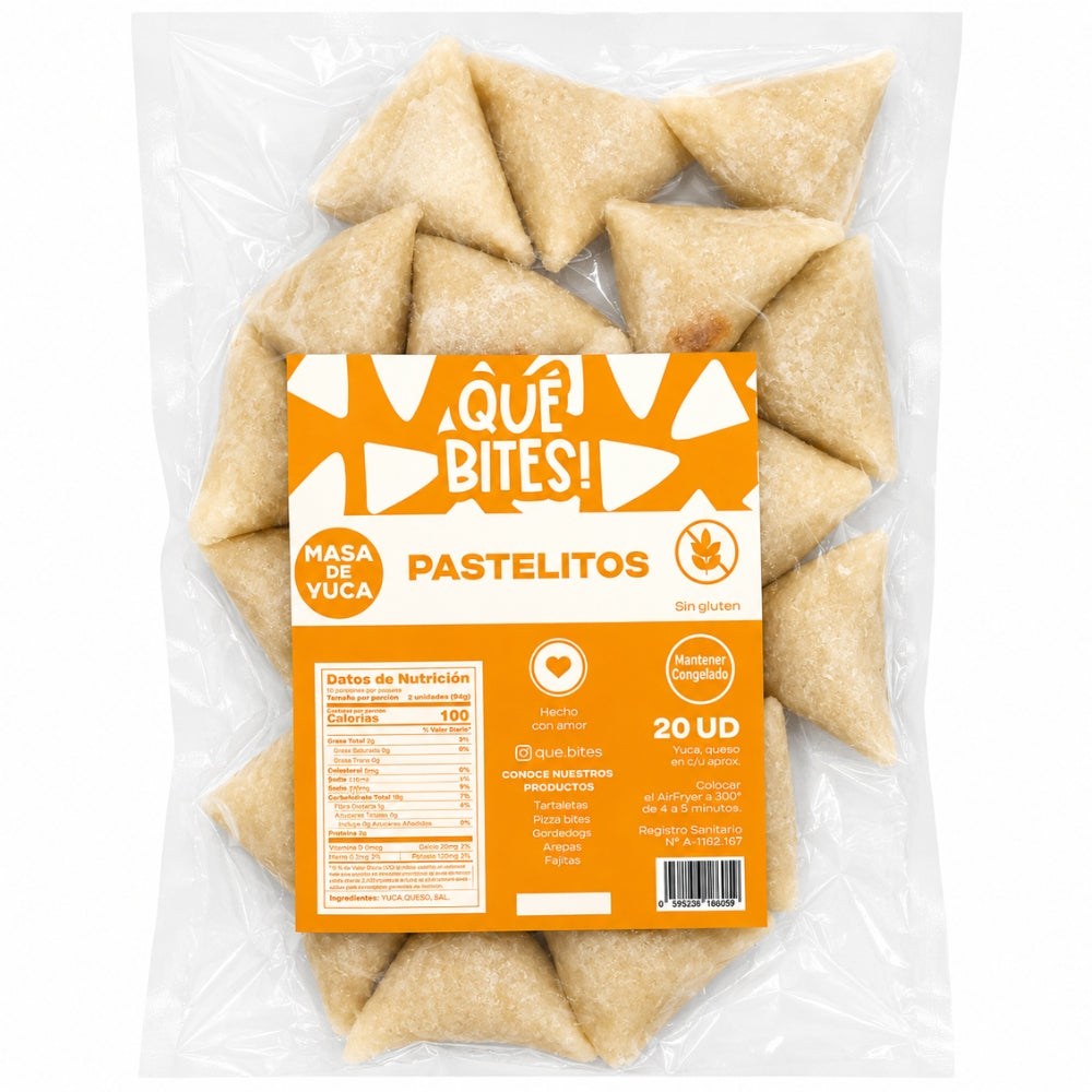 Que Bites Pastelitos de Queso de Bufala 20 Und