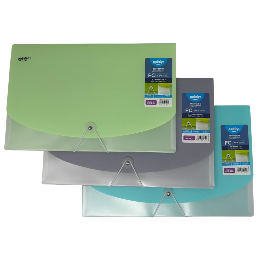 Pointer Archivador Expandible Oficio Colores Surtidos